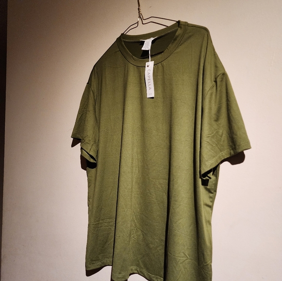 Capella  Apparel Oversize Basic Short Sleeve Crew Neck T-shirt - Picture 4 of 8